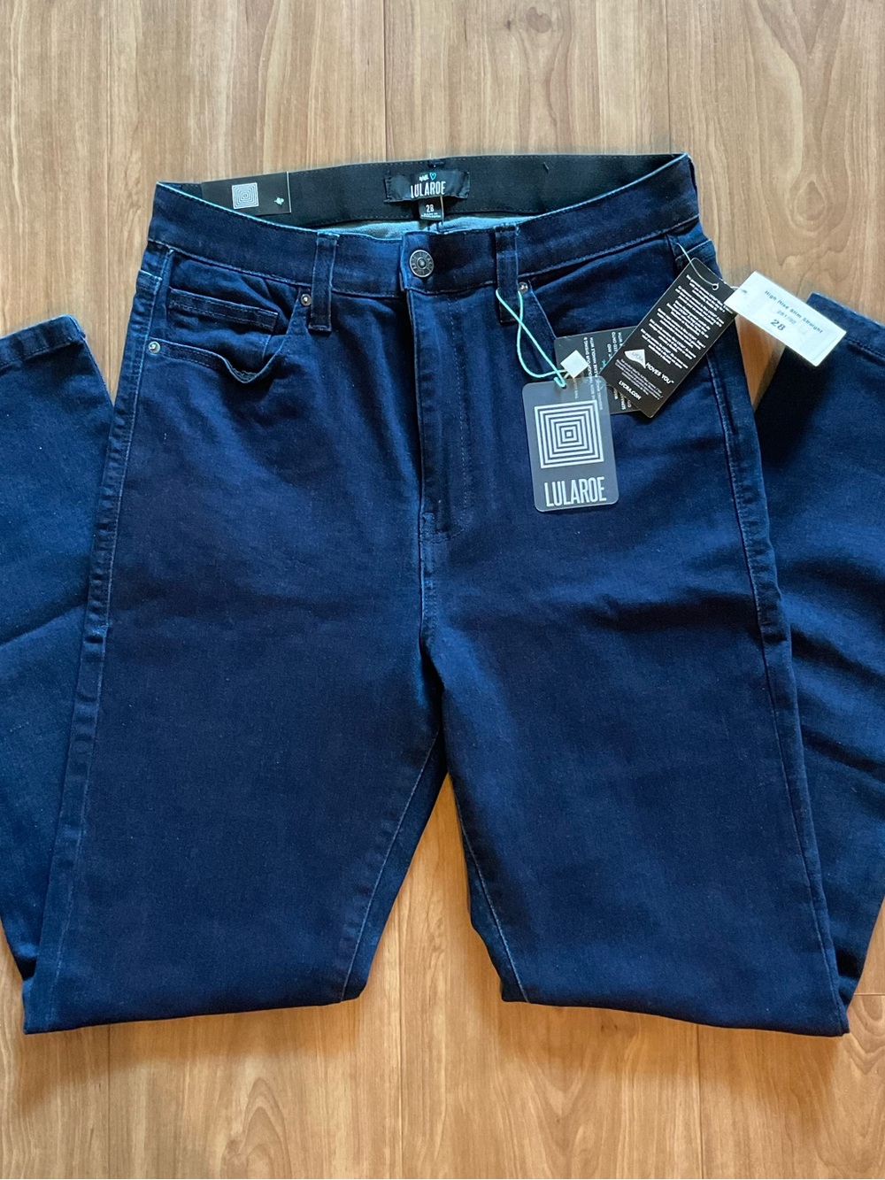 LuLaRoe Women’s High Rise Slim Navy Blue Jeans